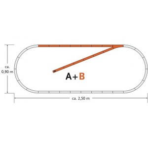 Roco 61101 Espansione SET B binari Geo Line 