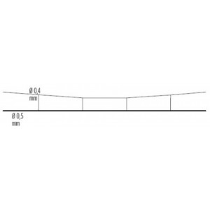 Sommerfeldt 183 Catenaria in acciaio ramato 0,5 x 380 mm 