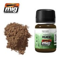 Ammo Mig 3007 Pigmento colore terra scura