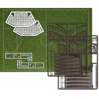 Busch 1052 Campo da calcio con tribune 310x215 mm H0-TT