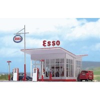 Busch 1005 Pompa di benzina "Esso" Vintage 1:87 