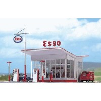 Busch 1005 Pompa di benzina "Esso" Vintage 1:87