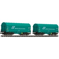 Fleischmann 837928 Set due carri telonati Shimmns Mercitalia Rail Fs