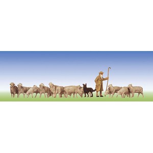 Faller 154001 Pastore con cane e gregge 1:87