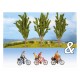  Noch 94009 Ciclisti e 3 pioppi (scala N 1:160)