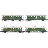 Piko 94345 Set di 4 carrozze SBB storiche epoca III* scala N 1/160