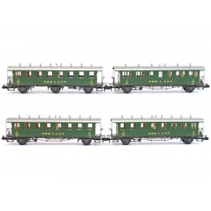 Piko 94345 Set di 4 carrozze SBB storiche epoca III* scala N 1/160