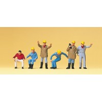 Preiser 10037 Addetti ai lavori con casco protettivo
